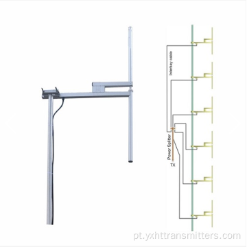 Antena dipolo FM de duas baias